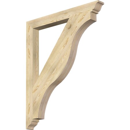 Ekena Millwork Funston Traditional Rough Sawn Bracket, Douglas Fir, 4"W x 40"D x 48"H BKT04X40X48FST01RDF